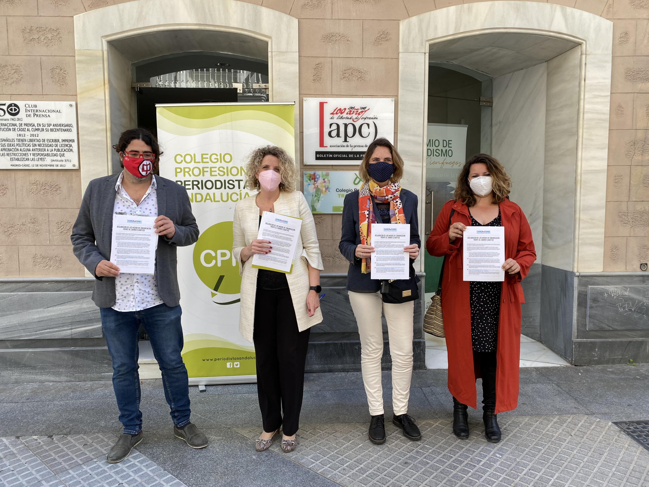 APC y Colegio de Periodistas de Andalucía firman el decálogo promovido por la UCA para mejorar la información sobre el Cambio Climático