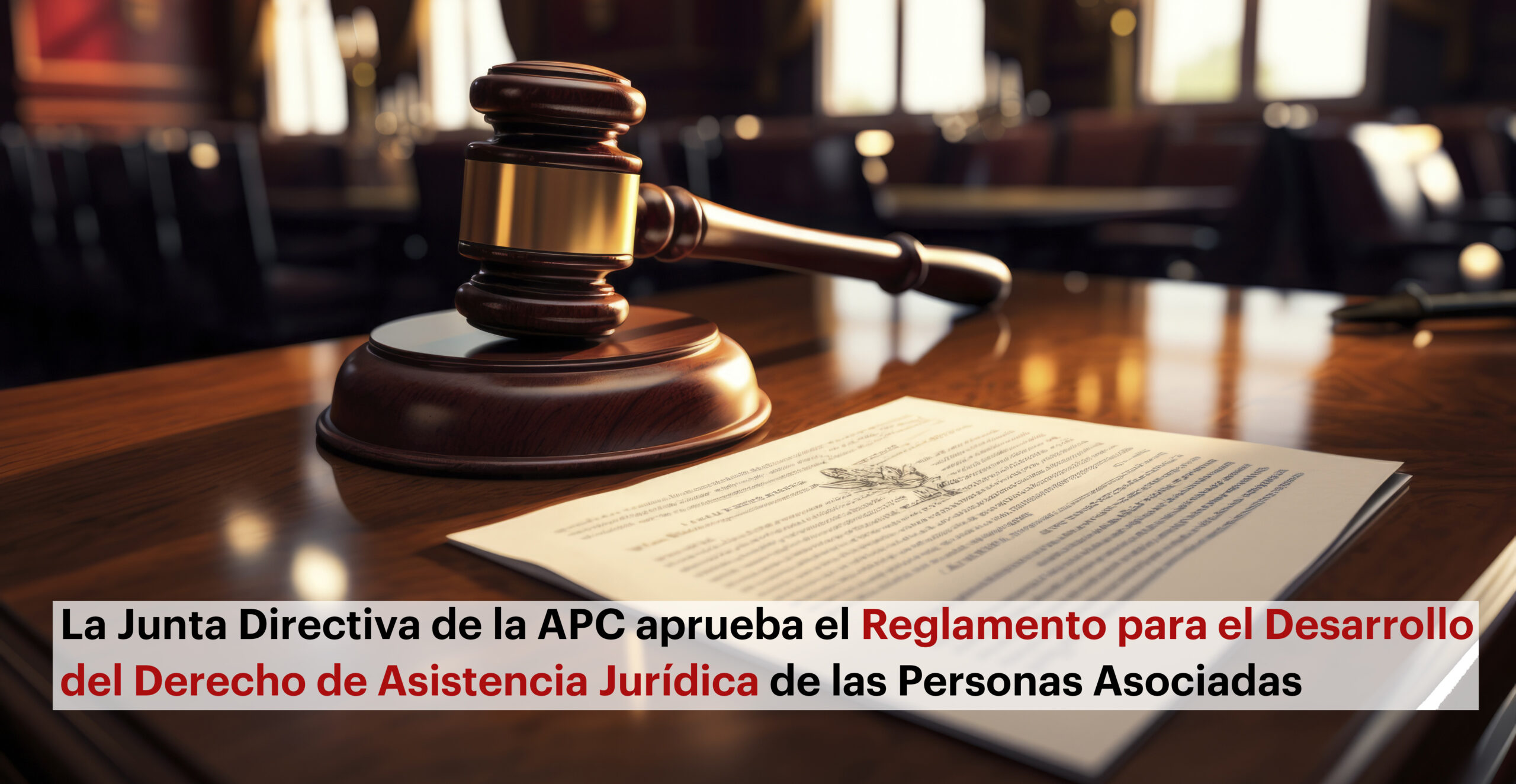 La Junta Directiva aprueba el Reglamento para el Desarrollo del Derecho de Asistencia Jurídica de las Personas Asociadas a la APC