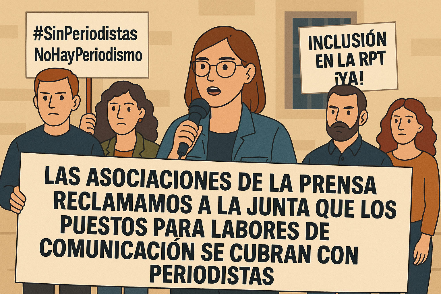 LAS ASOCIACIONES DE LA PRENSA DE ANDALUCÍA DEMANDAN A LA JUNTA QUE LOS PUESTOS PARA LABORES DE COMUNICACIÓN DEBEN CUBRIRSE CON PERIODISTAS