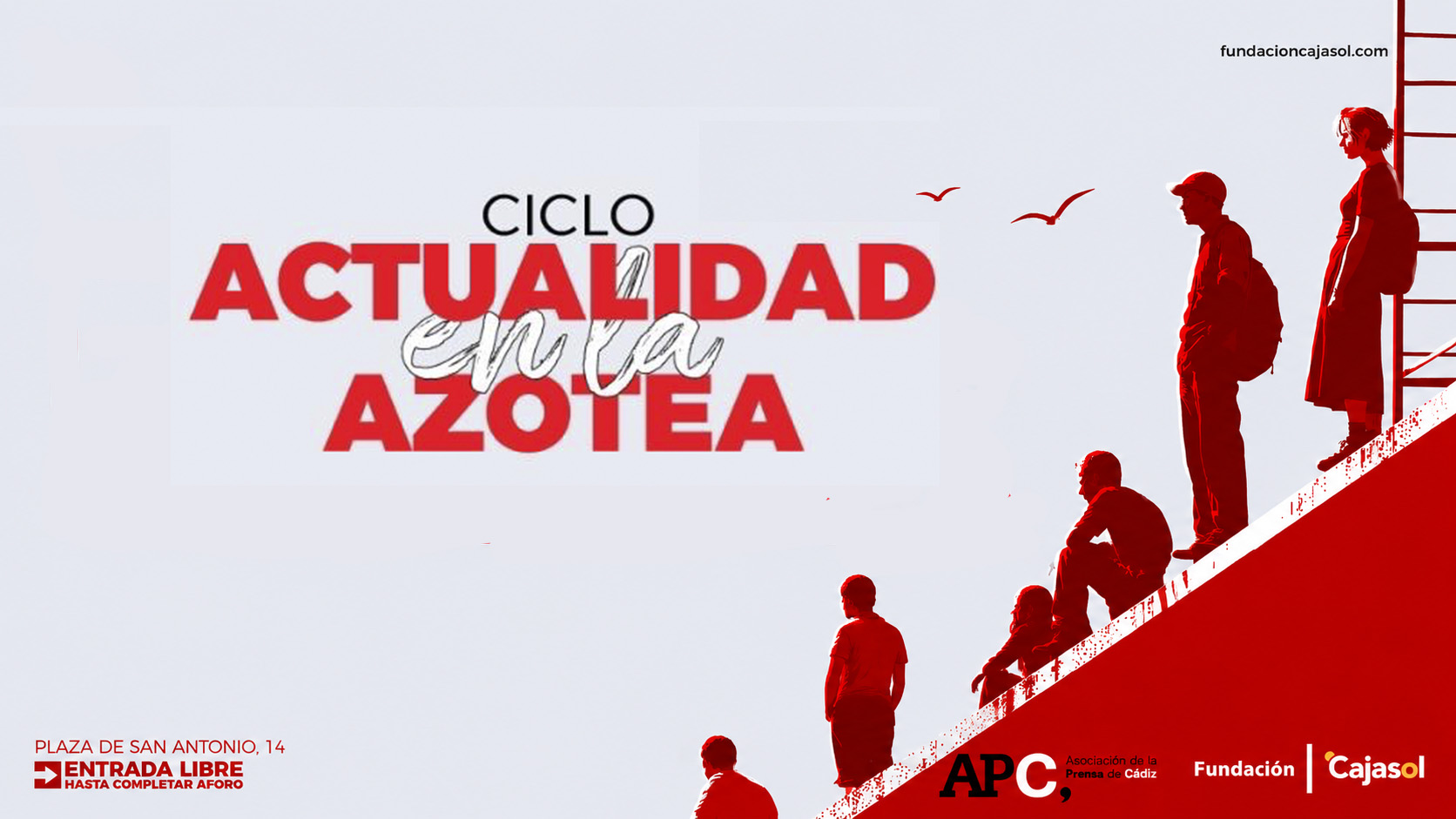 La Fundación Cajasol y la Asociación de la Prensa de Cádiz impulsan «La Actualidad en la Azotea» como un espacio de encuentro para el periodismo y la cultura